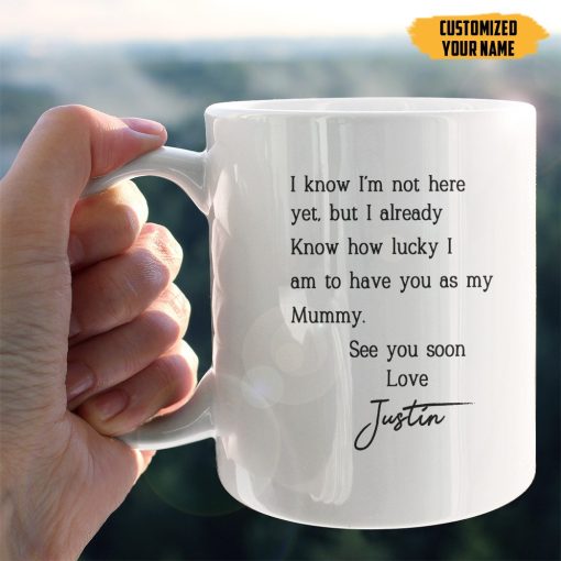 Gearhumans 3D See You Soon Mommy Custom Name Custom Photo Mug - Image 4