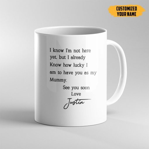 Gearhumans 3D See You Soon Mommy Custom Name Custom Photo Mug - Image 2