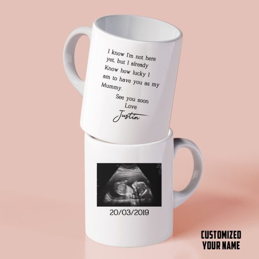 Gearhumans 3D See You Soon Mommy Custom Name Custom Photo Mug - Image 6