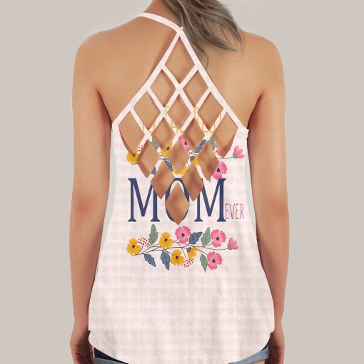 Gearhumans 3D To The Best Mom Ever Mothers Day Custom Criss Cross Tank Top