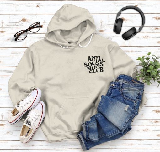 Gearhumans 3D Anti Social Moms Clubs Custom Hoodie Tshirt Apparel - Image 11