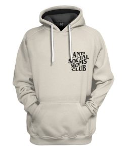 Gearhumans 3D Anti Social Moms Clubs Custom Hoodie Tshirt Apparel