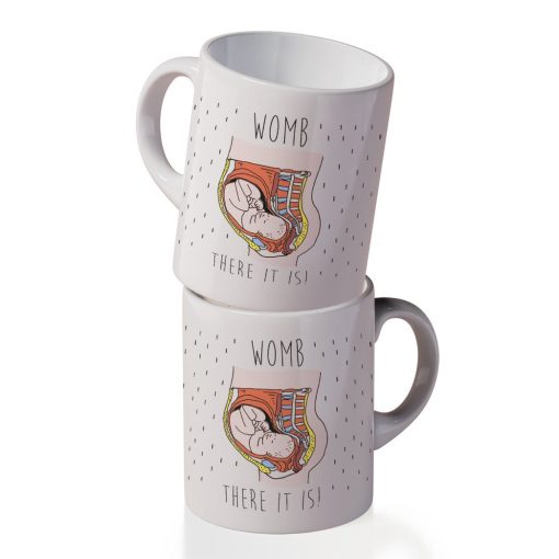 Gearhumans 3D Mothers Day Gift Look HUMAN WOMB THERE IT IS Custom Mug - Image 3
