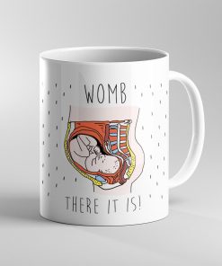 Gearhumans 3D Mothers Day Gift Look HUMAN WOMB THERE IT IS Custom Mug