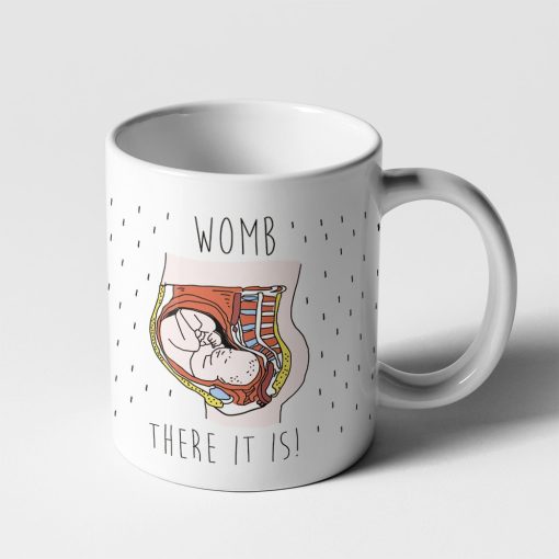 Gearhumans 3D Mothers Day Gift Look HUMAN WOMB THERE IT IS Custom Mug - Image 2