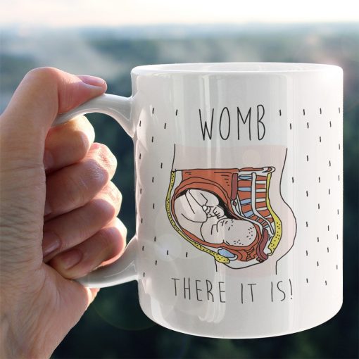 Gearhumans 3D Mothers Day Gift Look HUMAN WOMB THERE IT IS Custom Mug - Image 5