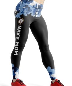 Gearhumans 3D Navy Mom Mothers Day Custom Legging