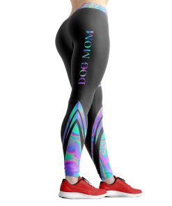 Gearhumans 3D Mothers Day Gifts Dog Mom Hologram Custom Legging