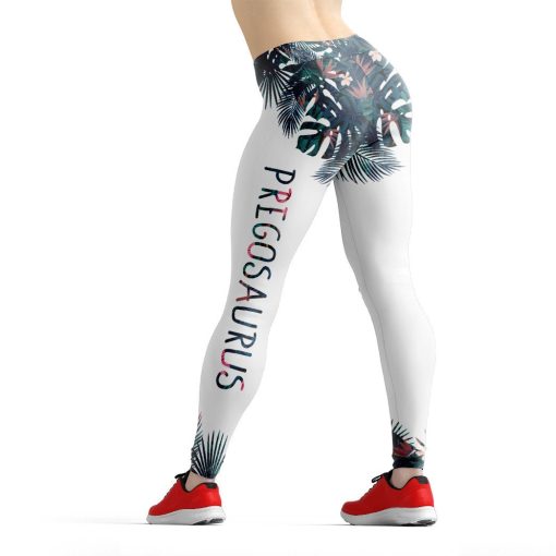 Gearhumans 3D Pregosaurus First Time Mom Custom Legging