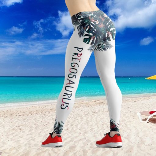 Gearhumans 3D Pregosaurus First Time Mom Custom Legging