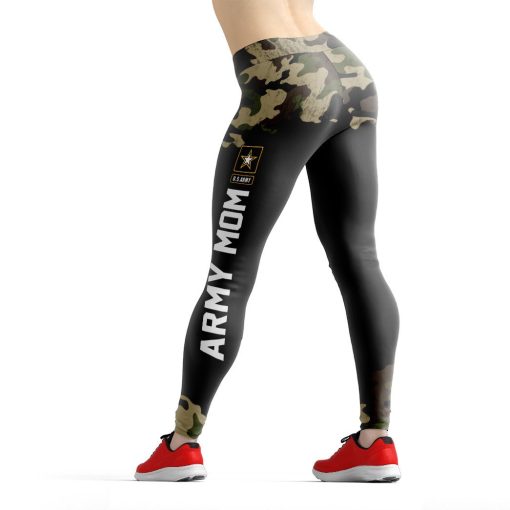 Gearhumans 3D Army Mom Mothers Day Custom Legging