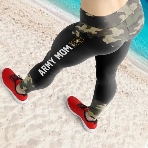 Gearhumans 3D Army Mom Mothers Day Custom Legging