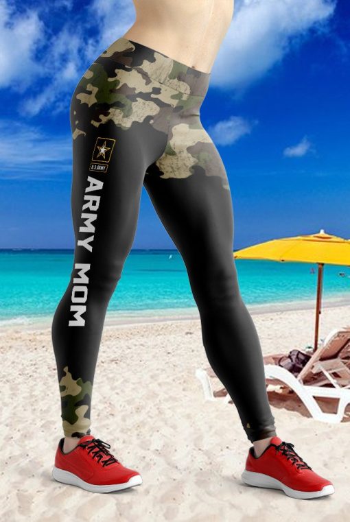 Gearhumans 3D Army Mom Mothers Day Custom Legging