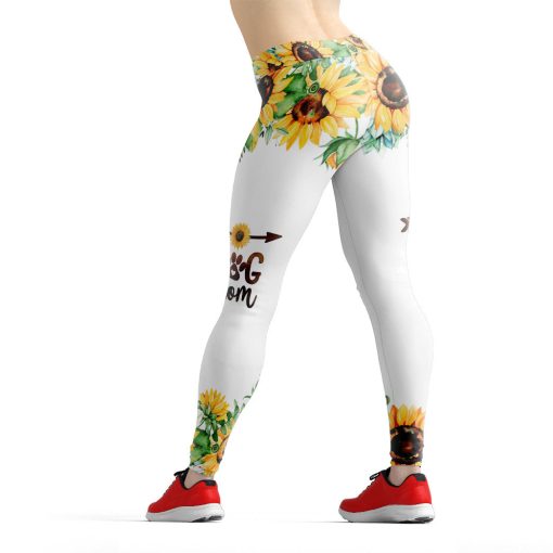 Gearhumans 3D Sunflower Special Yorksie Dog Mom Custom Legging
