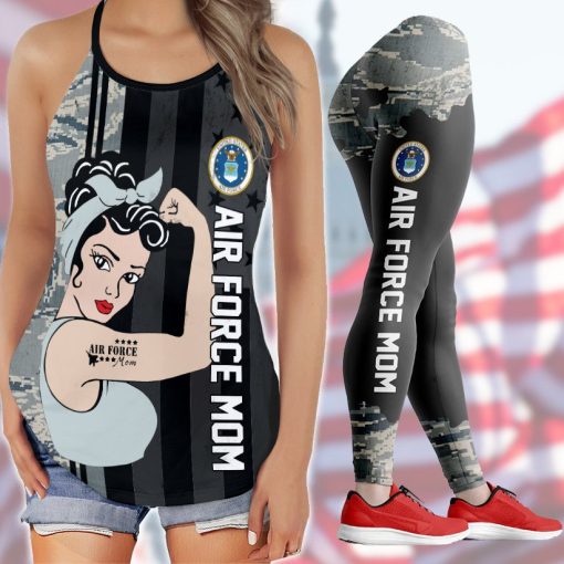 Gearhumans 3D Air Force Mom Mothers Day Custom Legging - Image 4