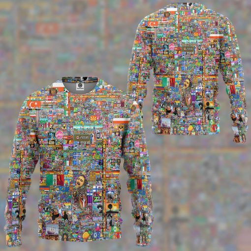 Gearhumans 3D R Place Custom Tshirt Hoodie Apparel