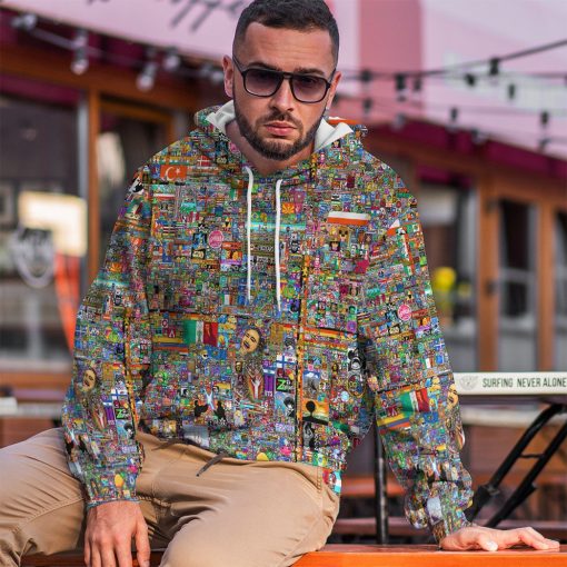 Gearhumans 3D R Place Custom Tshirt Hoodie Apparel