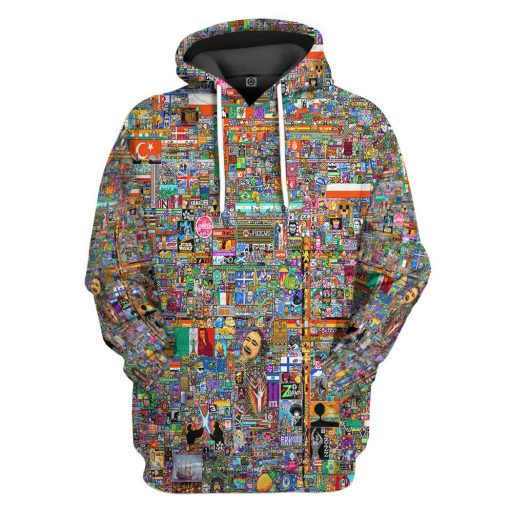Gearhumans 3D R Place Custom Tshirt Hoodie Apparel