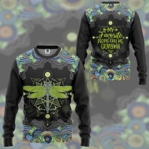 Gearhumans 3D Dragonfly Grandma Custom Tshirt Hoodie Apparel