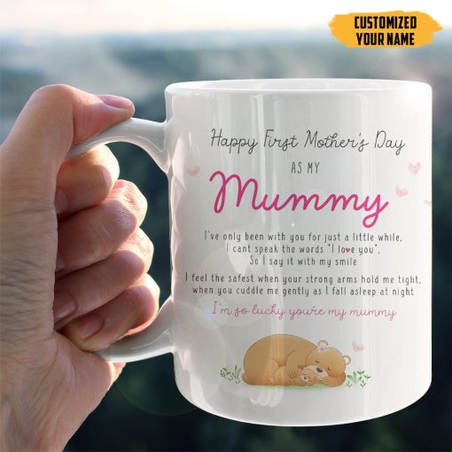 Gearhumans 3D Im So Lucky You Are My Mummy Custom Name Mug