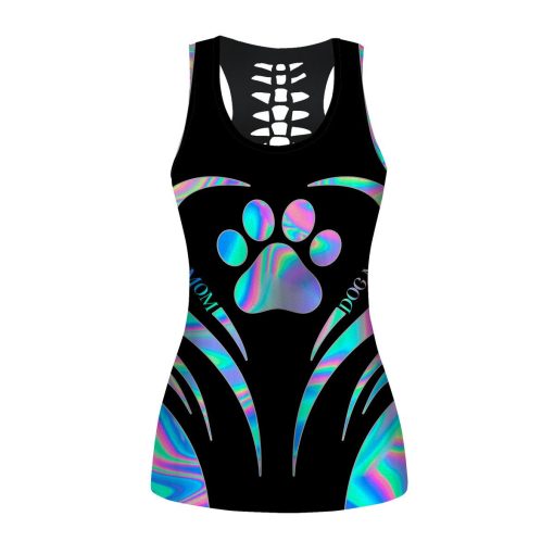 Gearhumans 3D Mothers Day Gifts Dog Mom Hologram Custom Tank Top