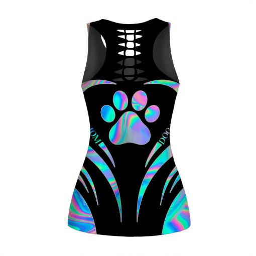 Gearhumans 3D Mothers Day Gifts Dog Mom Hologram Custom Tank Top - Image 3