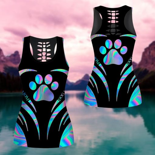 Gearhumans 3D Mothers Day Gifts Dog Mom Hologram Custom Tank Top - Image 5