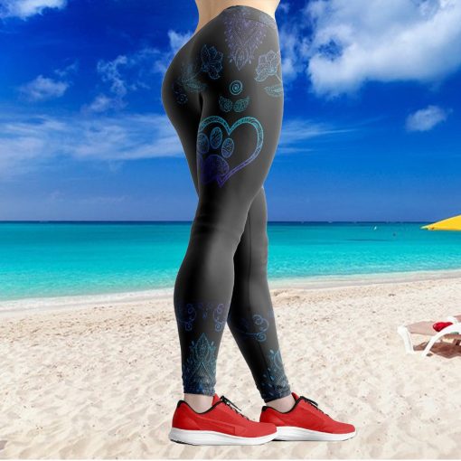 Gearhumans 3D Blue Mandala Dog Mom Custom Tank Top - Image 4