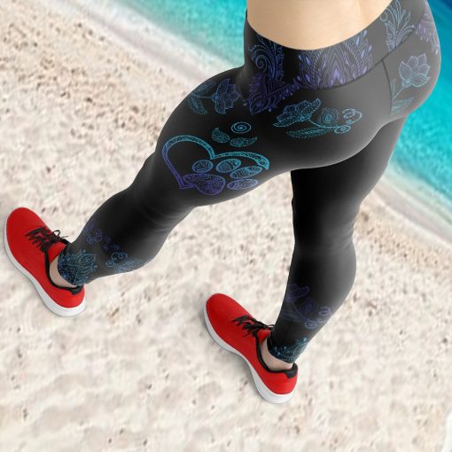 Gearhumans 3D Blue Mandala Dog Mom Custom Tank Top - Image 8