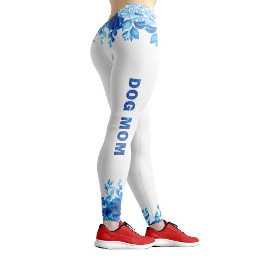 Gearhumans 3D Blue Sparkle Mother Day Dog Mom Custom Tank Top - Image 5