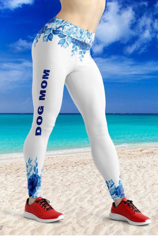 Gearhumans 3D Blue Sparkle Mother Day Dog Mom Custom Tank Top - Image 8