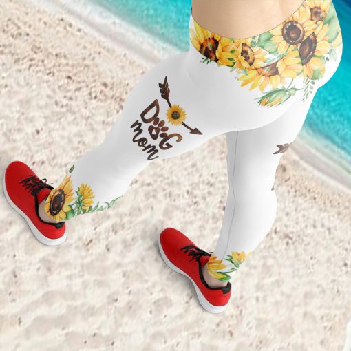 Gearhumans 3D Sunflower Special Yorksie Dog Mom Custom Tank Top