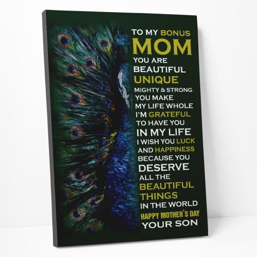 Gearhumans 3D Gitfs From Stepson For Stepmom Happy Mothers Day Custom Canvas