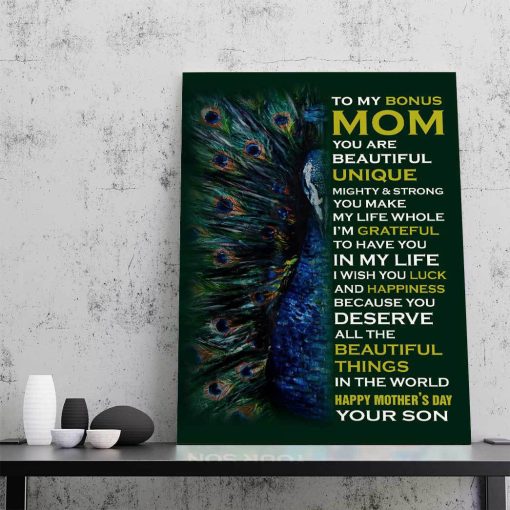 Gearhumans 3D Gitfs From Stepson For Stepmom Happy Mothers Day Custom Canvas