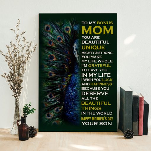Gearhumans 3D Gitfs From Stepson For Stepmom Happy Mothers Day Custom Canvas