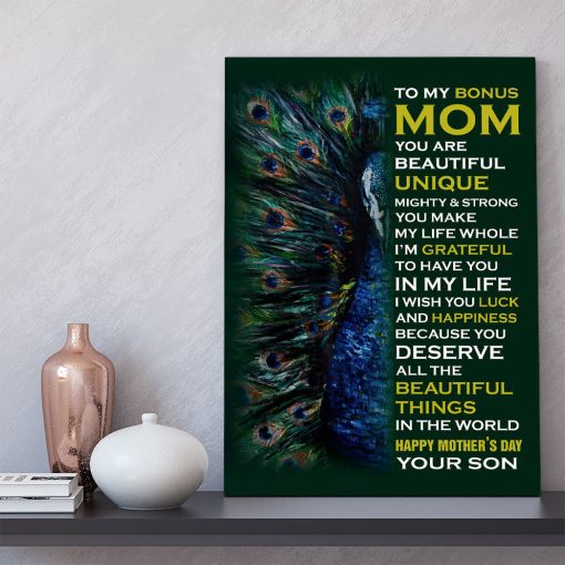 Gearhumans 3D Gitfs From Stepson For Stepmom Happy Mothers Day Custom Canvas