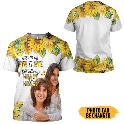 Gearhumans 3D Mother's Day Sunflower Custom Photo Tshirt Hoodie Apparel - Image 7