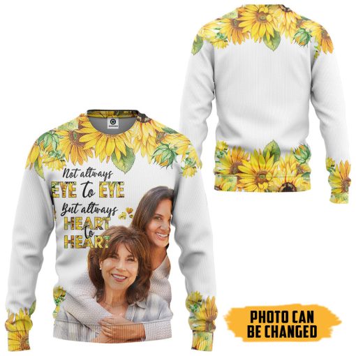 Gearhumans 3D Mother's Day Sunflower Custom Photo Tshirt Hoodie Apparel - Image 6