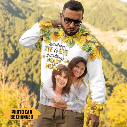 Gearhumans 3D Mother's Day Sunflower Custom Photo Tshirt Hoodie Apparel - Image 12