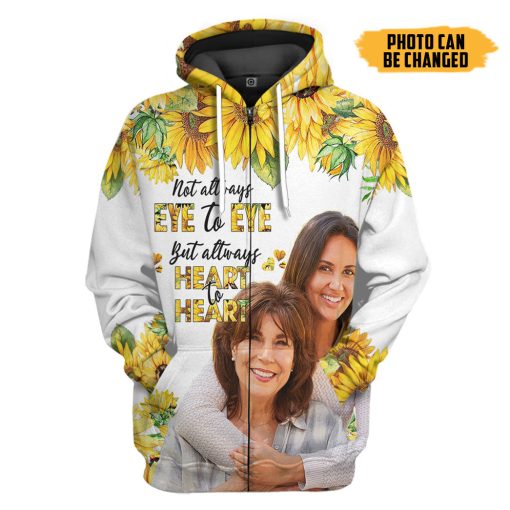 Gearhumans 3D Mother's Day Sunflower Custom Photo Tshirt Hoodie Apparel - Image 4