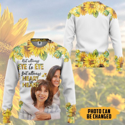 Gearhumans 3D Mother's Day Sunflower Custom Photo Tshirt Hoodie Apparel - Image 10