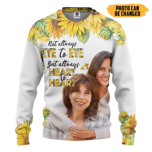 Gearhumans 3D Mother's Day Sunflower Custom Photo Tshirt Hoodie Apparel - Image 2