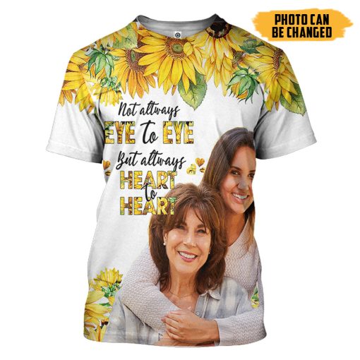 Gearhumans 3D Mother's Day Sunflower Custom Photo Tshirt Hoodie Apparel - Image 3