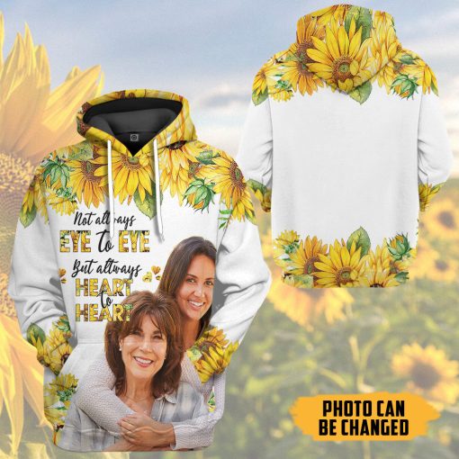 Gearhumans 3D Mother's Day Sunflower Custom Photo Tshirt Hoodie Apparel - Image 9