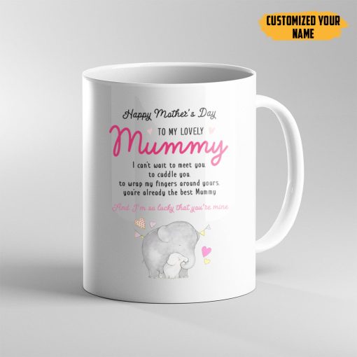 Gearhumans 3D Im So Lucky That You Are My Mum Custom Name Mug