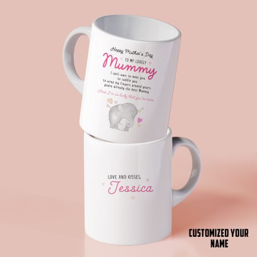 Gearhumans 3D Im So Lucky That You Are My Mum Custom Name Mug