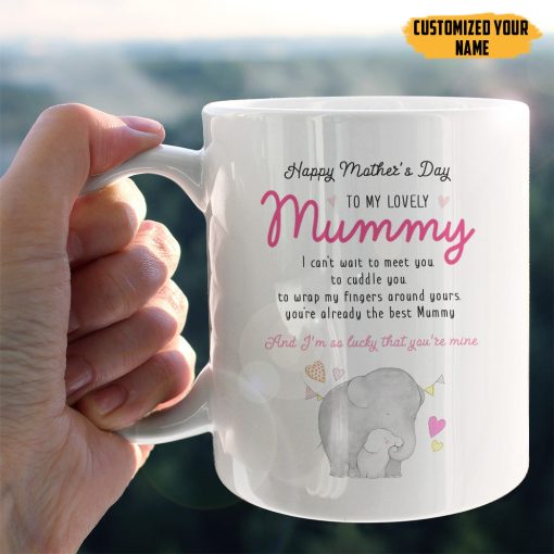 Gearhumans 3D Im So Lucky That You Are My Mum Custom Name Mug