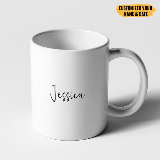 Gearhumans 3D Girlfriend to Fiance to Wife to Mom Custom Name Custom Date Mug - Image 2