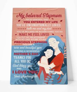 Gearhumans 3D You Are A Beautiful Gem Gift For Stepmom Custom Canvas