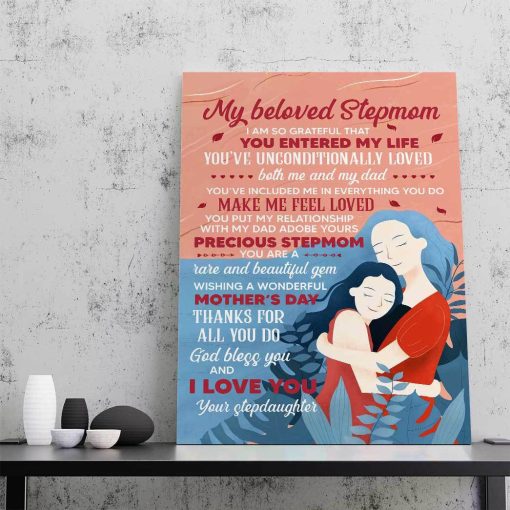 Gearhumans 3D You Are A Beautiful Gem Gift For Stepmom Custom Canvas